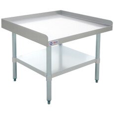 30″ x 30″ Stainless Steel Equipment Stand with Galvanized Undershelf and Legs 22058