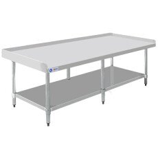 30″ x 72″ Stainless Steel Equipment Stand with Stainless Steel Undershelf and 6 Legs 47992