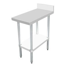 30″ x 15″ Equipment Filler Table with 4″ Backsplash 46514