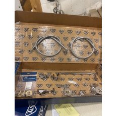 New Commercial Faucet with 12" Swing Nozzle Wall Mount 8" Centers with Kit