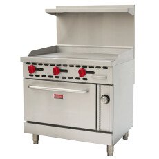 36" Wide Natural Gas Commercial Range with 36" Griddle and Standard Oven 93,000 BTU 48189