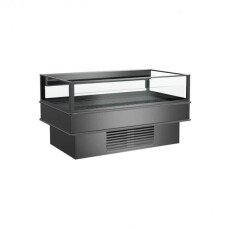 97 3/4" Commercial Refrigerated Self-Service Open Air Freezer Multi-Purpose Island 240V 30amp 6-30 plug MI48RF