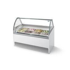 Gelato Display Case Dipping Cabinet Freezer with 10 Pans ISA Bermuda LX View 10