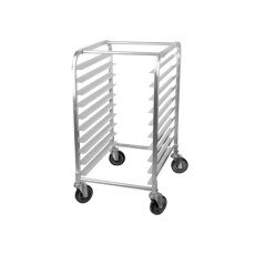 10 Pan Open Bun Pan Rack on Wheels CBO103-V