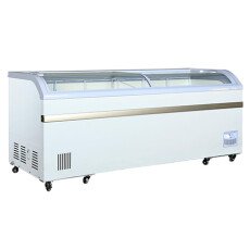 79″ Curved Glass Top Novelty Ice Cream Freezer FCCG-79-V