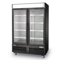 New Clearance 49 CuFt 2 Door Glass Reach In Display Refrigerator Cooler Arctic Air ARGDM49