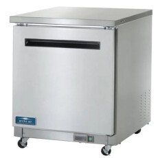 New Clearance 28" 1 Door Solid SS Undercounter Freezer Arctic Air AUC27F