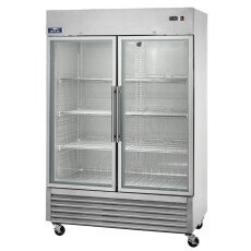 New Clearance 54" 2 Door Glass Reach In Display Freezer Arctic Air AGDF49
