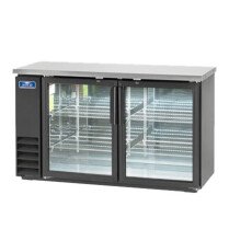 New Clearance 48" 2 Door Glass Back Bar Refrigerator Cooler Arctic Air ABB48G