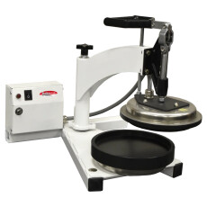 Commercial Countertop Manual Swing Away Dual Heat Personal Size Pizza Dough Press BMDXPPB28-V