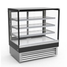 New 60" Square Glass Refrigerated Glass Display Case Arctic Air ARDC60SS