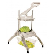 Countertop Manual Lettuce and Vegetable Chopper with 1″ x 1″ Scalloped Blades 41866