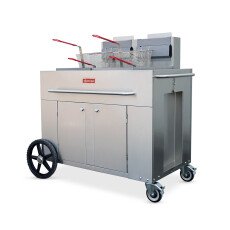 Commercial Outdoor Portable Deep Fryer Double Tank Propane 47355