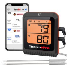 650-ft Bluetooth Wireless Dual-Probe Meat Thermometer with Smart App ThermoPro TP920W