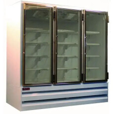 Howard McCray Freezer Frozen Foods Merchandiser Three Door Freezer 65 Cu. Ft. Capacity GF65BM-S-FF
