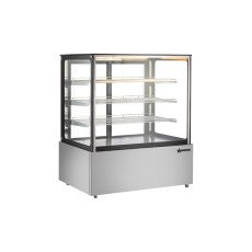 49" Square Glass Floor Standing Display Warmer with 21 cu.ft. 110V 49297