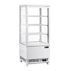 17" Refrigerated Display Case White Square Style CGSM-1738-W