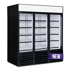 3 Glass Doors Refrigerator Display Merchandiser QBD CD72-HC