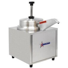 Countertop Stainless Steel Food Warmer 3.5 QT with Spout and Pump Cheese & Chocolate