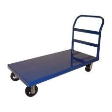Heavy-Duty Blue Platform Cart with Smooth Surface 13066