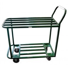 Powder Coated Green All Welded Stocking Cart 31433