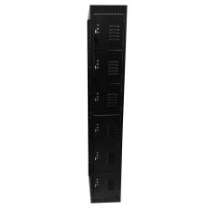 6 Tier, 1 Bank Steel Locker – Black 43403
