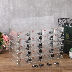 20 Slots Locker Box with Door Locks and Keys (19.69 x 10.24 x 13.78 Inch)