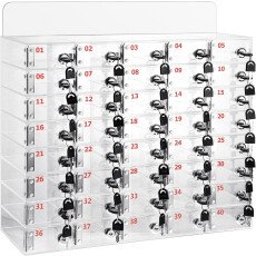 40 Slots Locker Box with Door Locks and Keys (23.62 x 10.24 x 19.69 Inch)