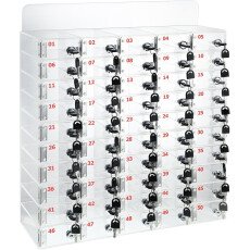 50 Slots Locker Box with Door Locks and Keys (23.62 x 10.24 x 24.41 Inch)