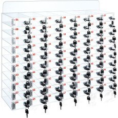 70 Slots Locker Box with Door Locks and Keys