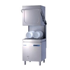 High Temperature Mach HT 504.13AT-ABS Italian Made Upright Hood Style Dishwasher 5 Wash Cycles