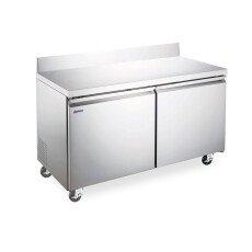 60" Two Door Worktop Refrigerator Wide with Backsplash, 15 cu.ft (425), 50099