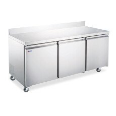 72" Three Door Worktop Refrigerator Wide with Backsplash, 17 cu.ft (481), 50100