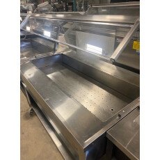 Clearance Used Restaurant Cold Food Buffet 59" Wide Rolling Table BFT-C-CL