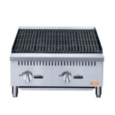 24" 70,000 BTU NG or LP, Countertop Gas Charbroiler BRB-24