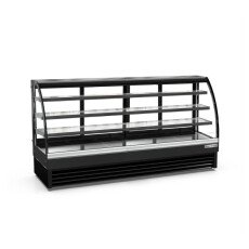 94" Curved Glass Floor Refrigerated Display Case Cooler DS94