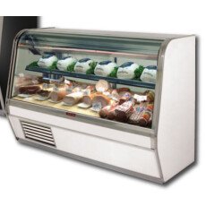50" W Red Meat Deli Display Case, with White Trim Howard-McCray SC-CMS35-4-LED