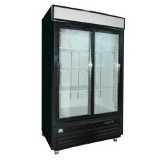 40" Upright Glass 2 Sliding Door Merchandiser Refrigerator Cold Zone (25) CuFt CZ-R40-G2S