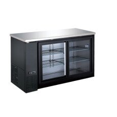 60" Sliding Glass 2 Door Back Bar Cooler CBBGDS2-60CC