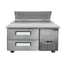 48” Refrigerated Pizza Prep Table with 2 Drawers, 12 cu.ft. (340 L) 48393