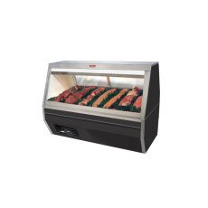 71" Red Meat Deli Display Case, with Black Trim Howard McCray SC-CMS35-6-BE-LED
