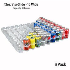 12oz. 355ml 10 Wide Shelf Gravity Glide, 6 Per Box 86171401