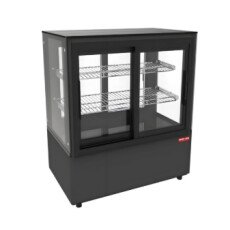 36" Square Glass Countertop Refrigerated Display Case Cooler NADC-36B-SV