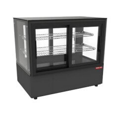48" Square Glass Countertop Refrigerated Display Case Cooler NADC-48B-SV