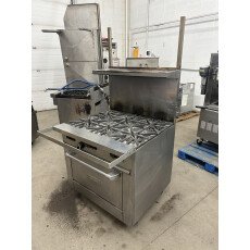 36″ Natural Gas 6 Burner Range w/ Standard Oven & Storage Shelf – 236,000 BTU