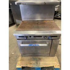Used Imperial 36" Wide NG Range with Oven - French Top 36RO-FT-CL