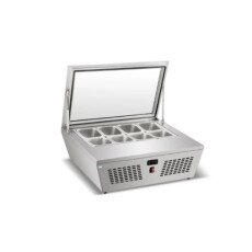 Clearance New 32" Countertop Gelato Display Case Cold Zone With 67 L Capacity CZ-DW-67-CL