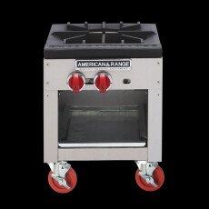 18" Commercial Stock Pot Range 90,000 BTU Gas Burner, Heavy-Duty Stock Pot Stove SPSH-18-V