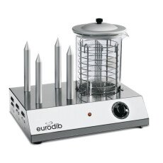 4 Spikes Hot Dog Steamer & Bun Warmer 110V HOTDOG-110V