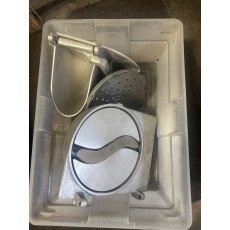 Vegetable Prep Slicer and Cheese Grater Attachment With 2 Different Blades (Attachment Only) VPSCG-2DB-CL